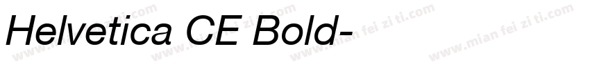 Helvetica CE Bold字体转换